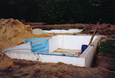 Maatwerk zwembad - Opbouw van het zwembad - Stappen